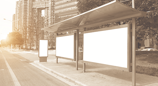 empty billboards in a metropolitan area - integrated marketing